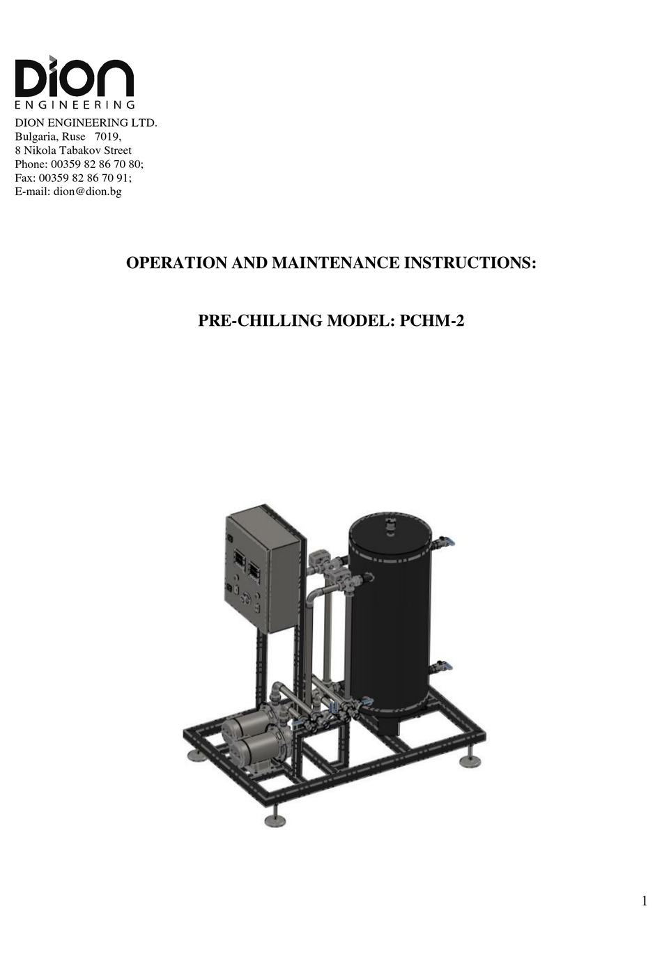 Dion Pchm 2 Operation And Maintenance Instruction Pdf Download Manualslib