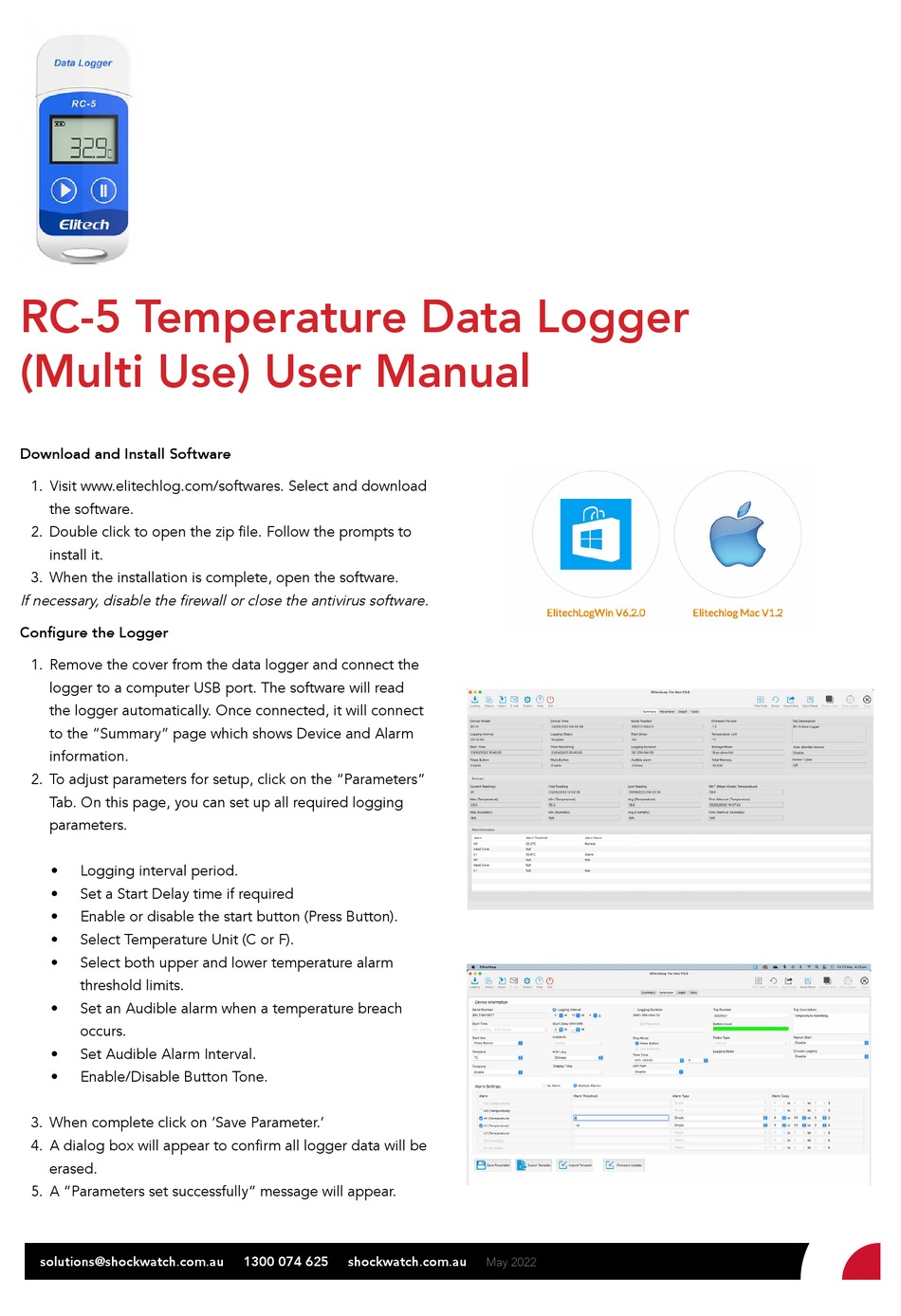 ELITECH RC5 USER MANUAL Pdf Download ManualsLib