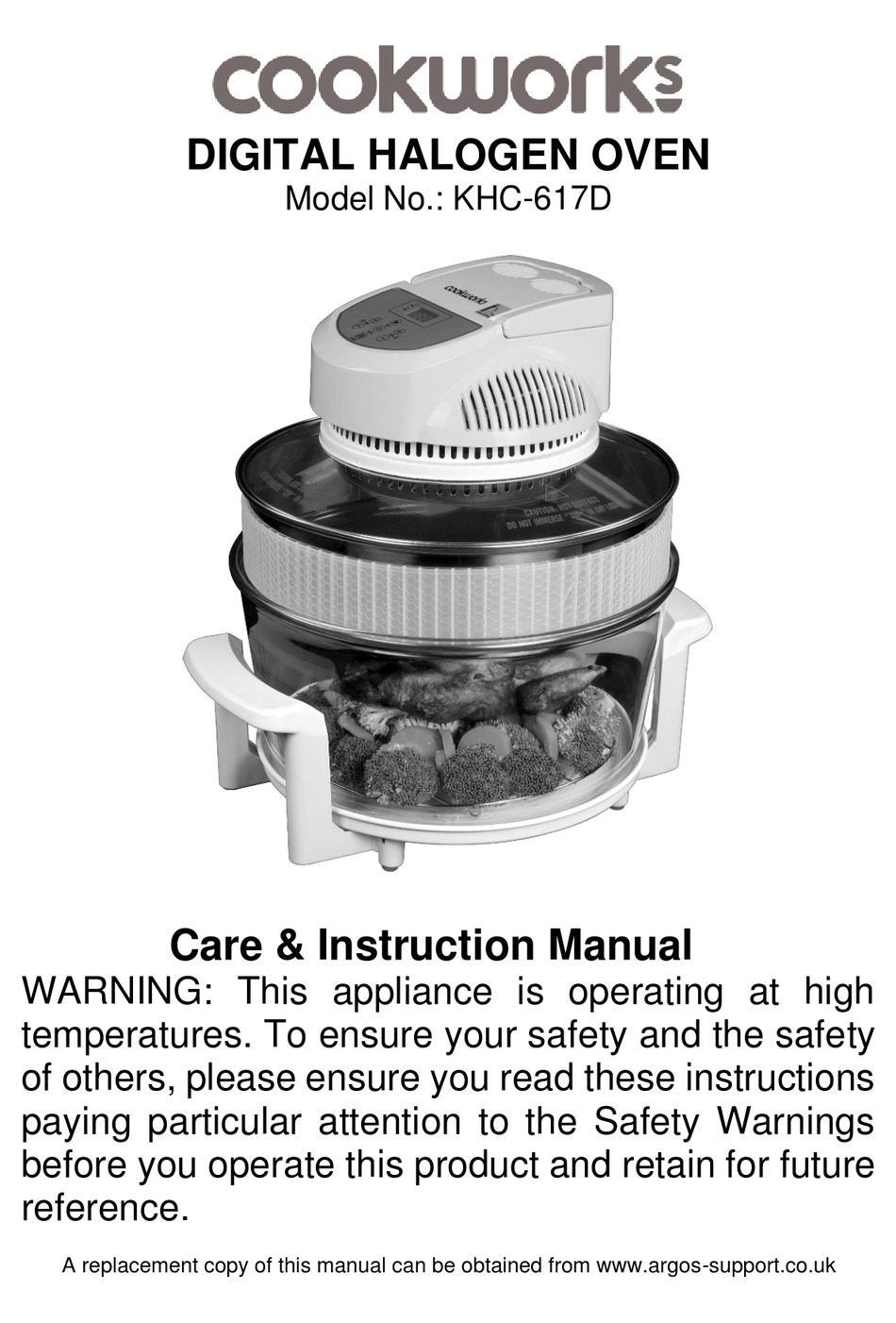 COOKWORKS KHC617D CARE & INSTRUCTION MANUAL Pdf Download ManualsLib