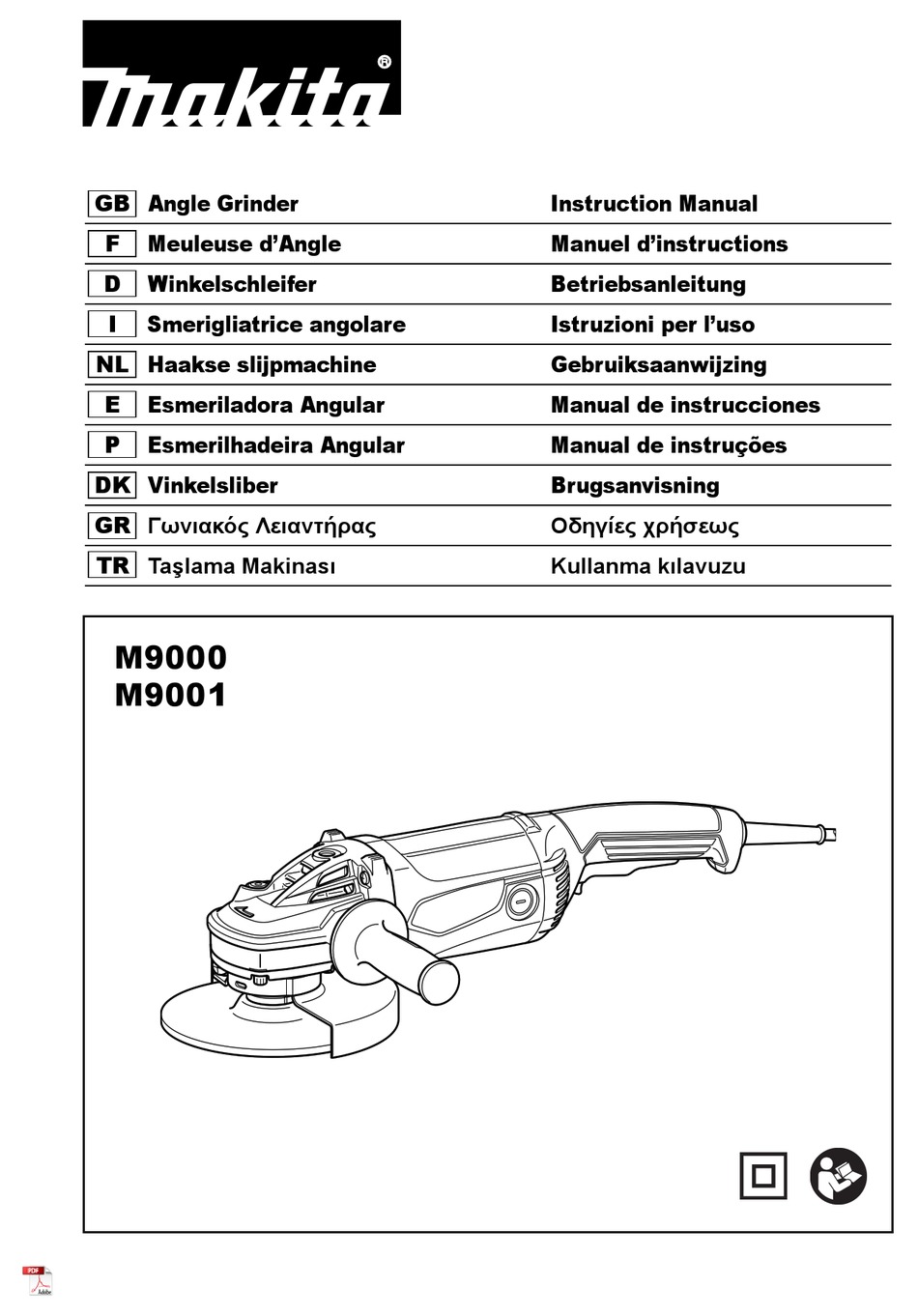 MAKITA M9000 INSTRUCTION MANUAL Pdf Download | ManualsLib