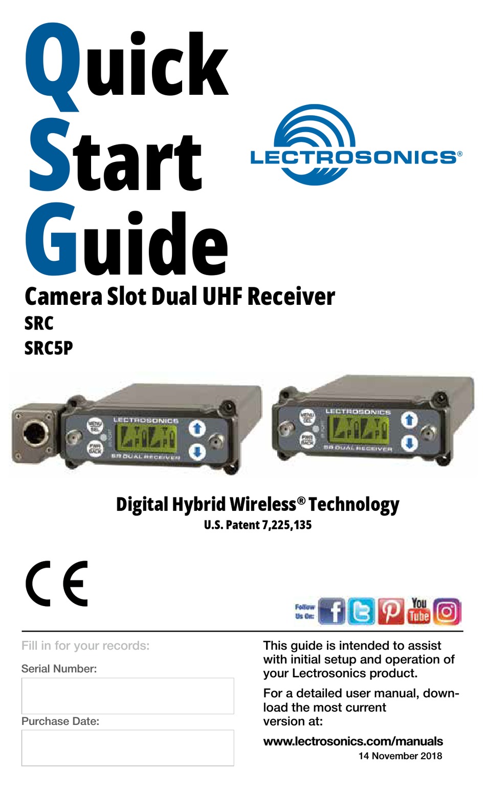 LECTROSONICS SRC QUICK START MANUAL Pdf Download ManualsLib