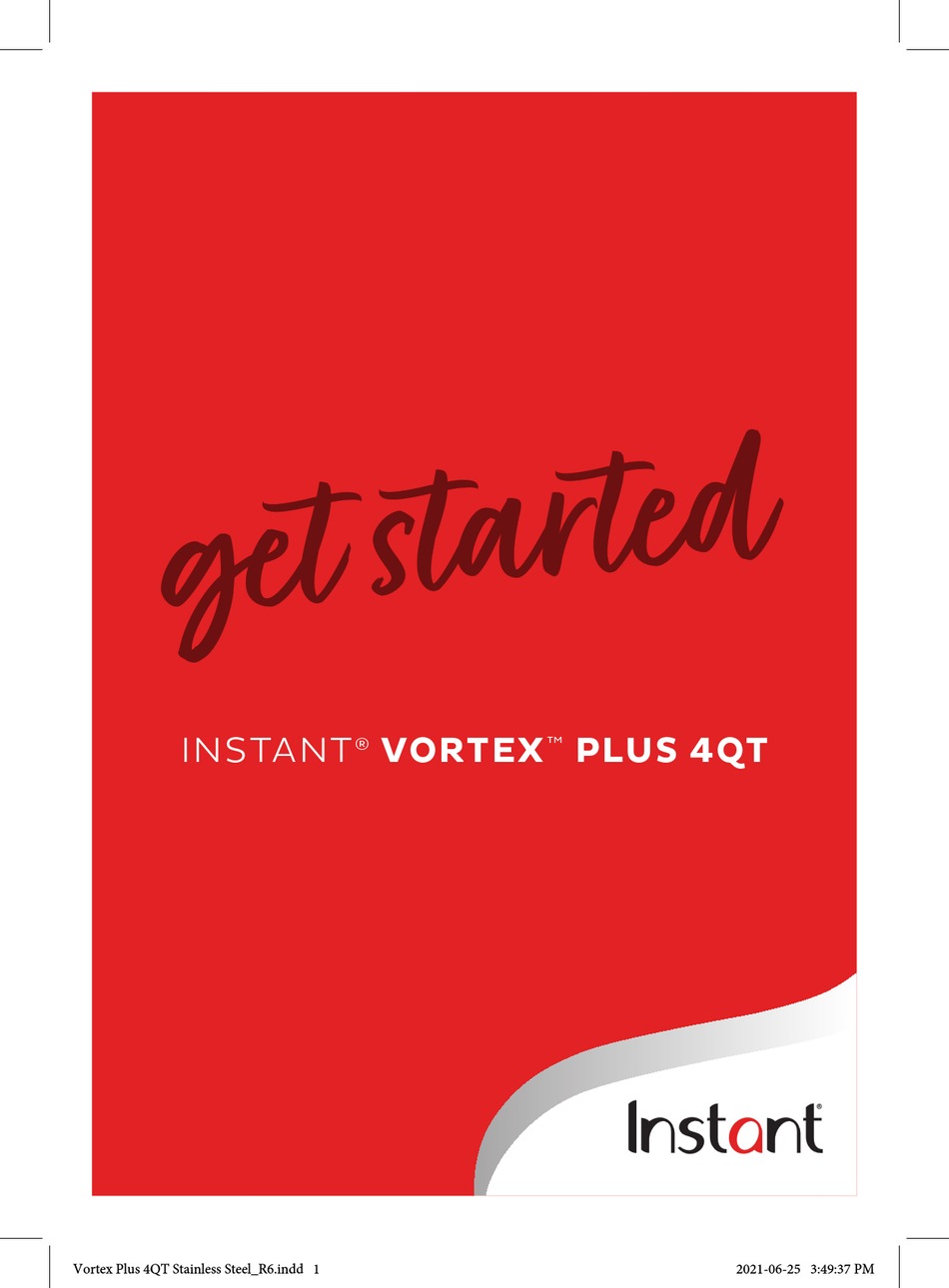 INSTANT VORTEX PLUS 4QT GET STARTED Pdf Download ManualsLib
