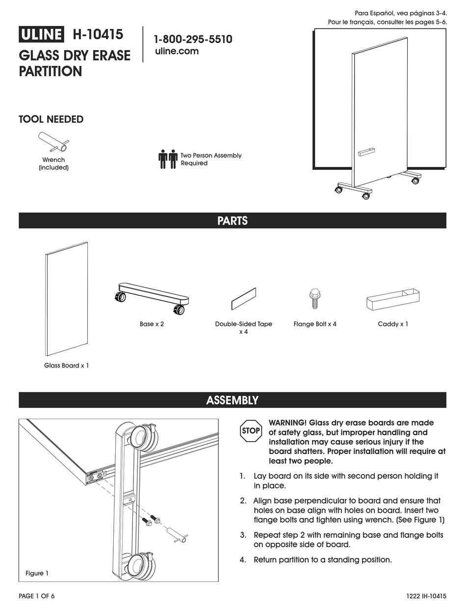 ULINE H10415 MANUAL Pdf Download ManualsLib