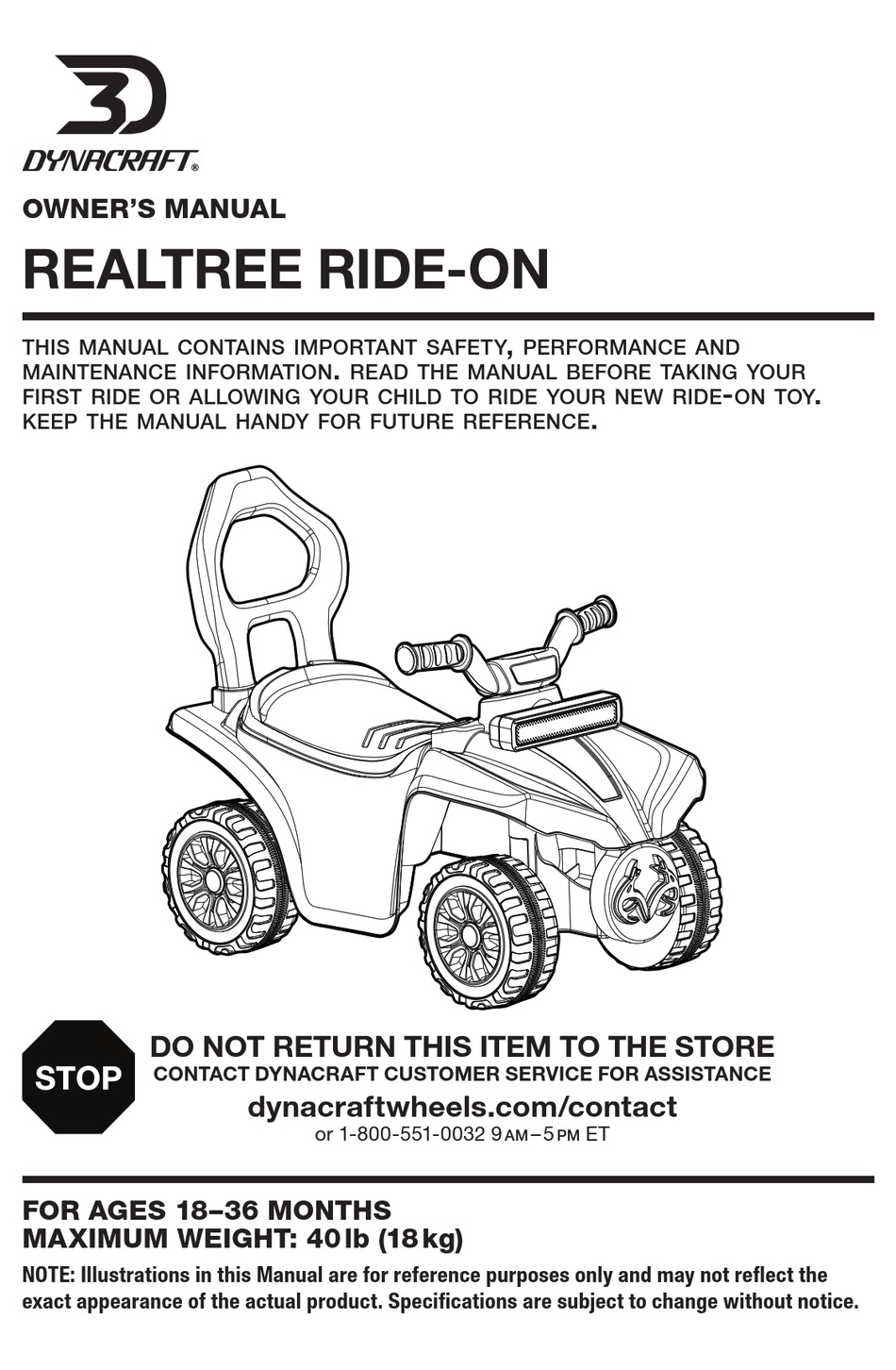 DYNACRAFT REALTREE RIDEON OWNER'S MANUAL Pdf Download ManualsLib