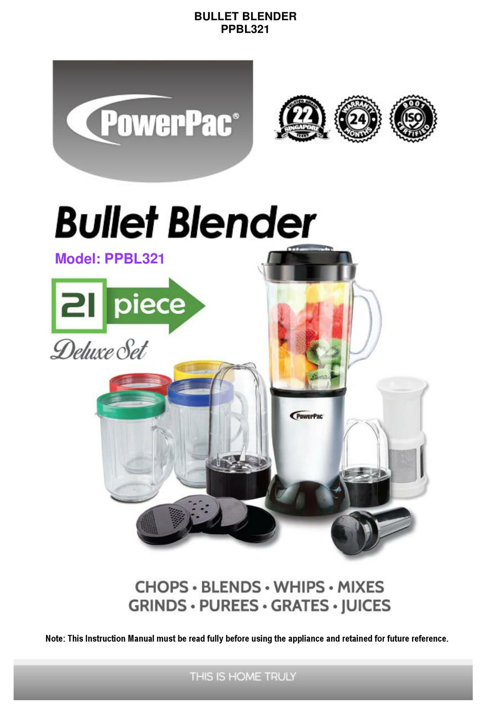 POWERPAC PPBL321 MANUAL Pdf Download ManualsLib