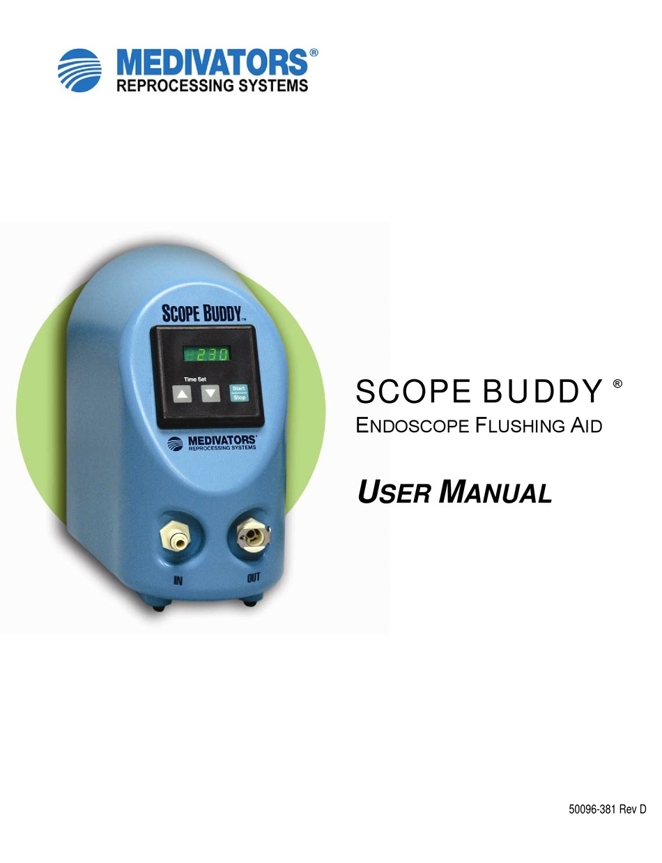 MEDIVATORS SCOPE BUDDY USER MANUAL Pdf Download ManualsLib