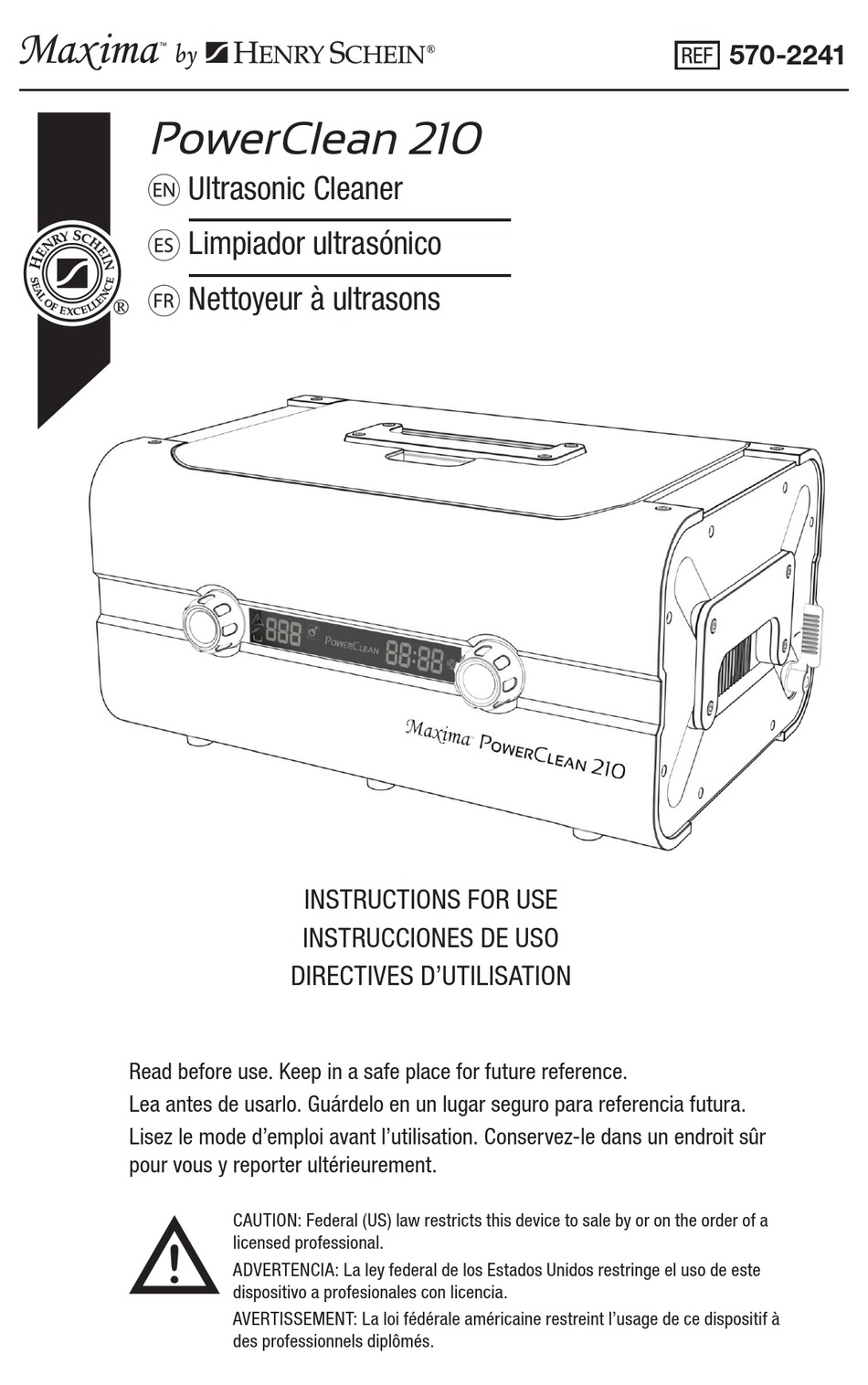 HENRY SCHEIN MAXIMA POWERCLEAN 210 INSTRUCTIONS FOR USE MANUAL Pdf Download ManualsLib