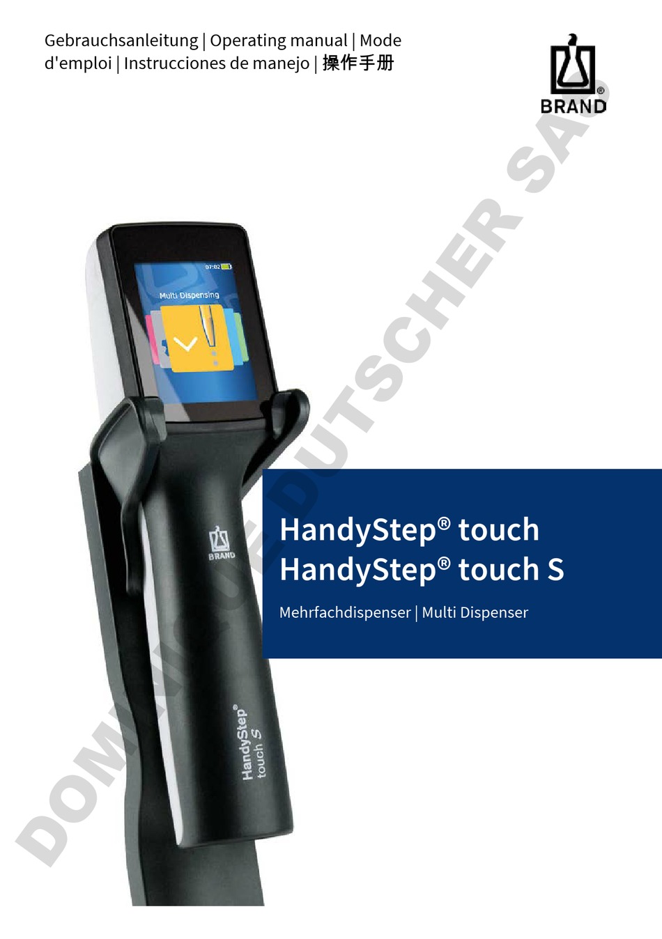 BRAND HANDYSTEP TOUCH OPERATING MANUAL Pdf Download ManualsLib