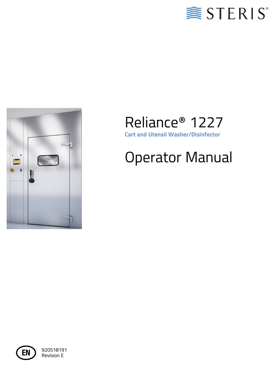 STERIS RELIANCE 1227 OPERATOR