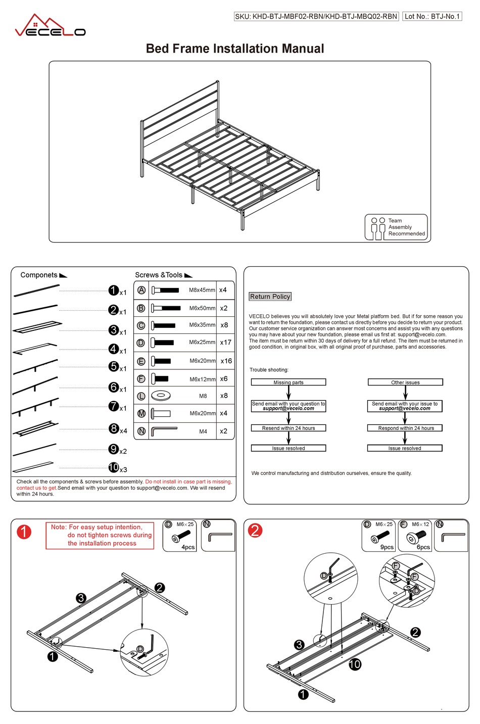 VECELO KHDBTJMBF02RBN INSTALLATION MANUAL Pdf Download ManualsLib