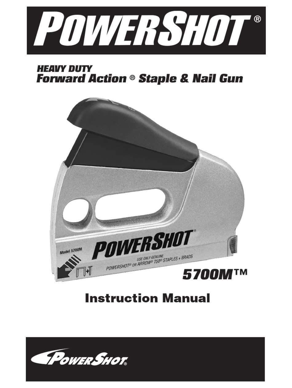 POWERSHOT FORWARD ACTION 5700M INSTRUCTION MANUAL Pdf Download ManualsLib