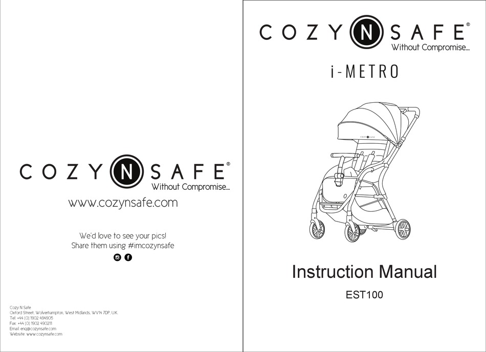 COZY N SAFE IMETRO INSTRUCTION MANUAL Pdf Download ManualsLib