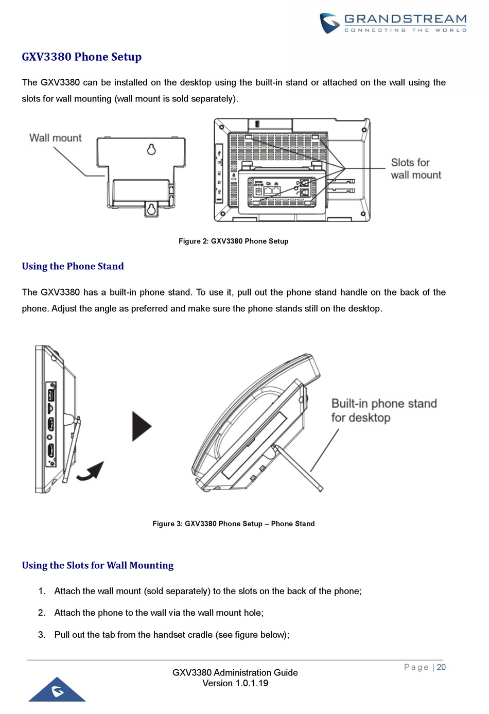 GRANDSTREAM NETWORKS GXV3380 SETUP Pdf Download ManualsLib