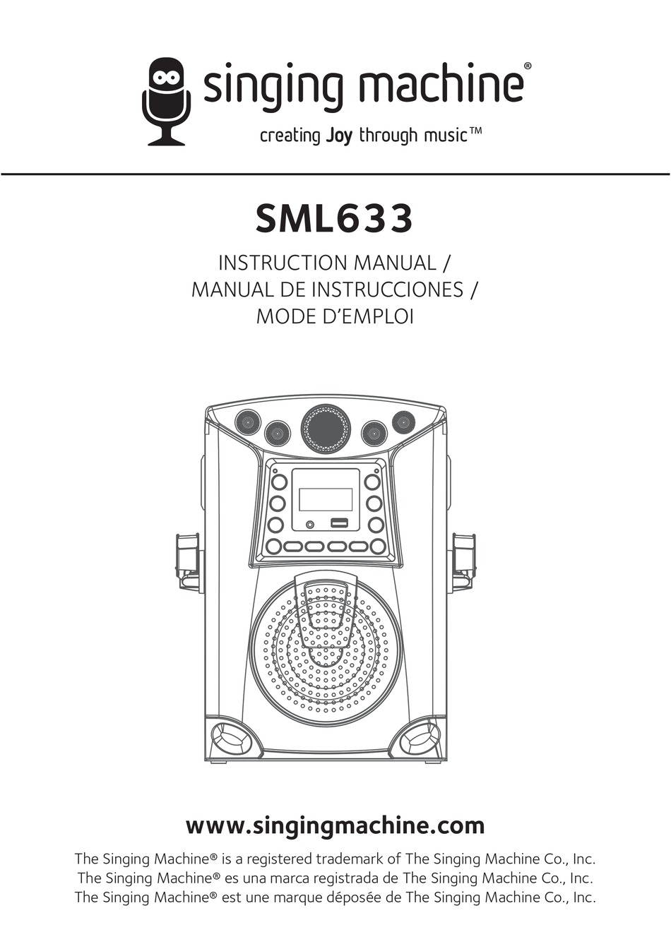 THE SINGING MACHINE SML633 INSTRUCTION MANUAL Pdf Download ManualsLib