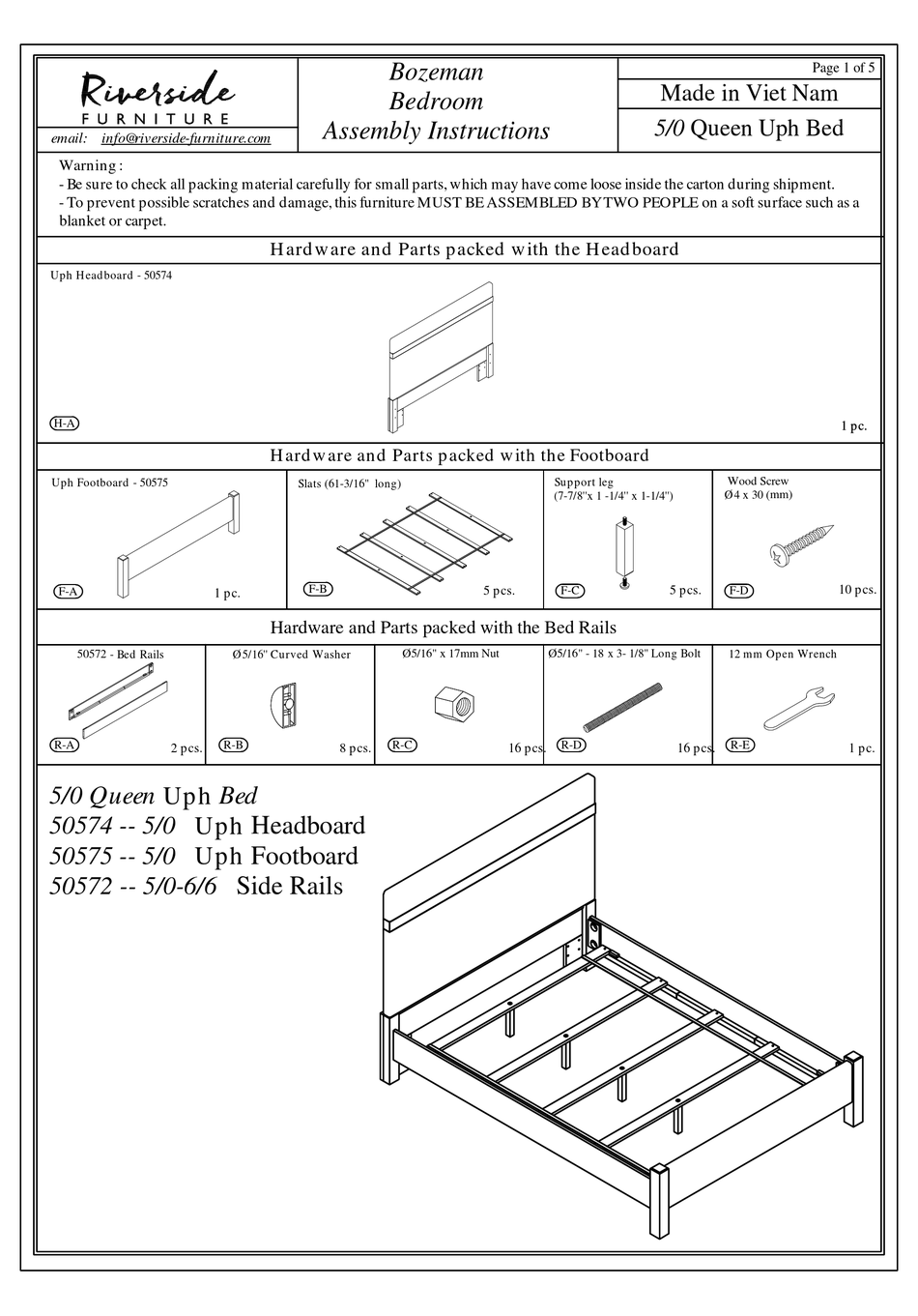 RIVERSIDE FURNITURE 505BR MANUAL Pdf Download ManualsLib