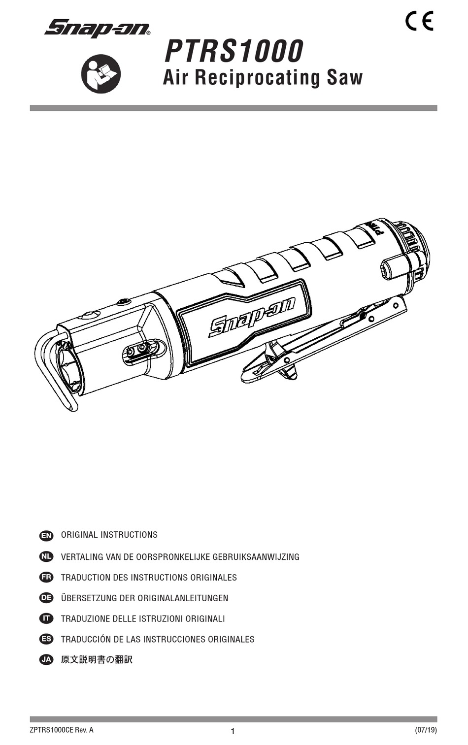 SNAPON PTRS1000 INSTRUCTIONS MANUAL Pdf Download ManualsLib