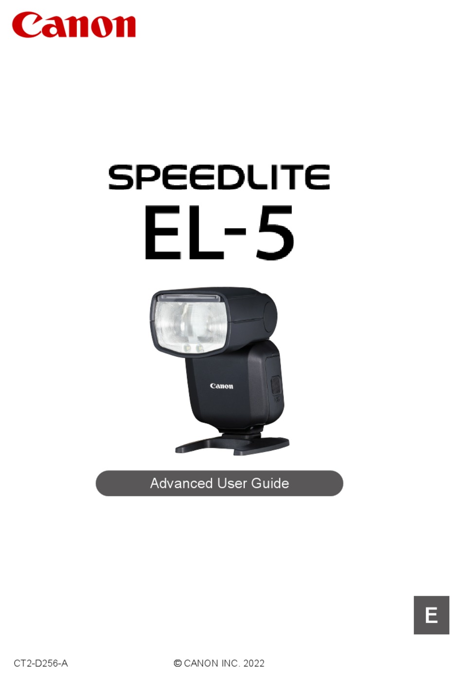 CANON SPEEDLITE EL5 ADVANCED USER'S MANUAL Pdf Download ManualsLib