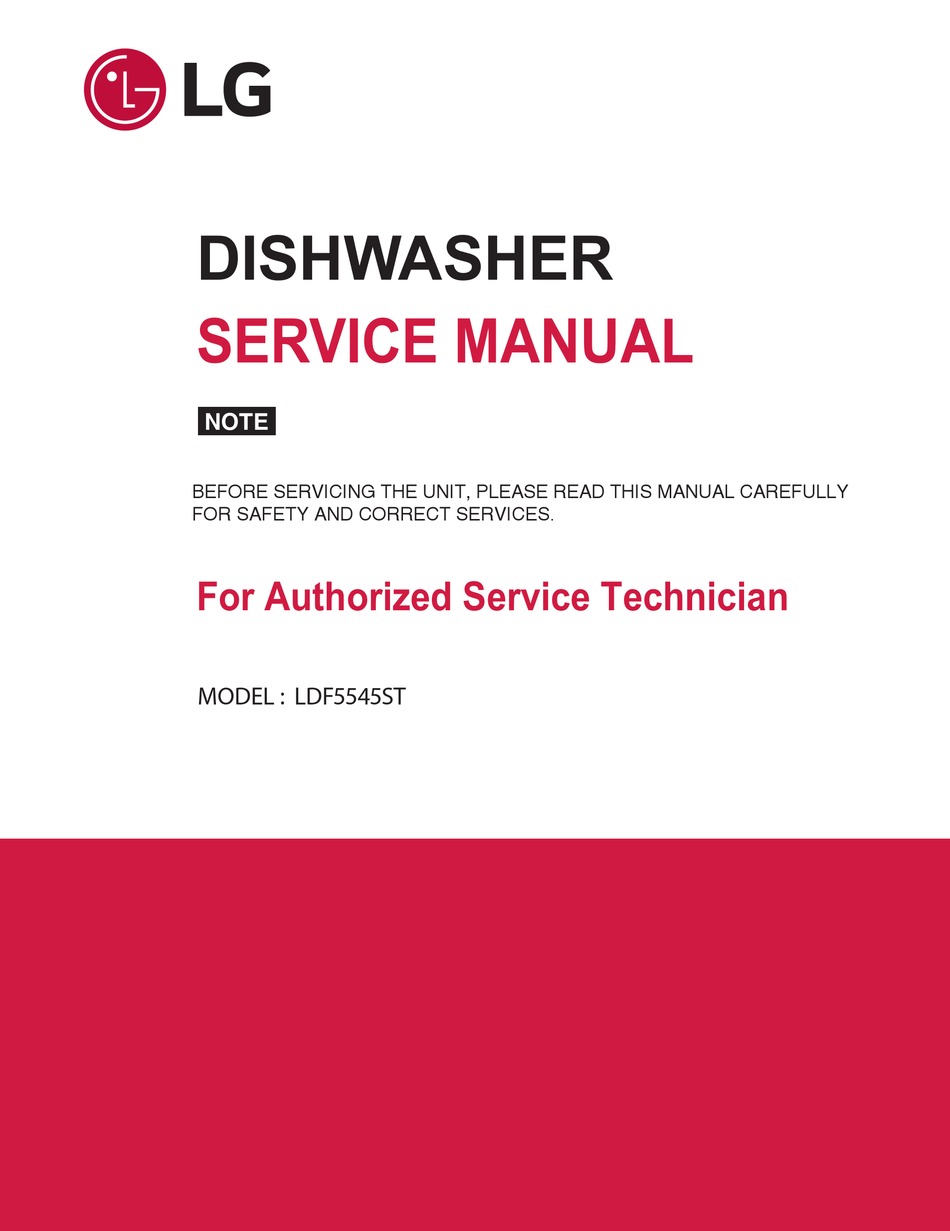 LG LDF5545ST SERVICE MANUAL Pdf Download ManualsLib