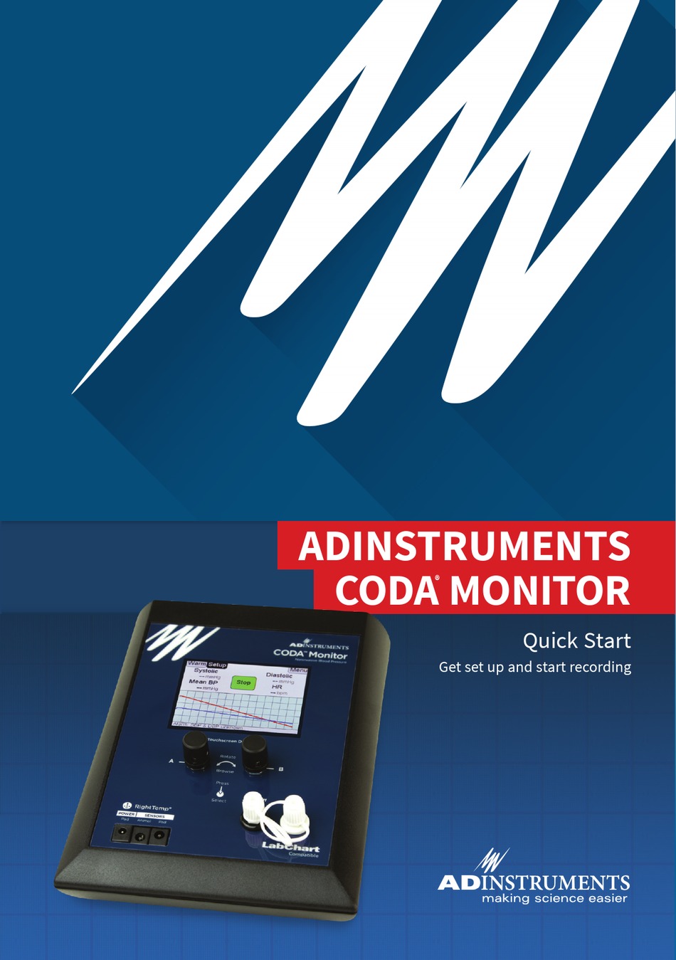 ADINSTRUMENTS CODA MONITOR QUICK START MANUAL Pdf Download | ManualsLib