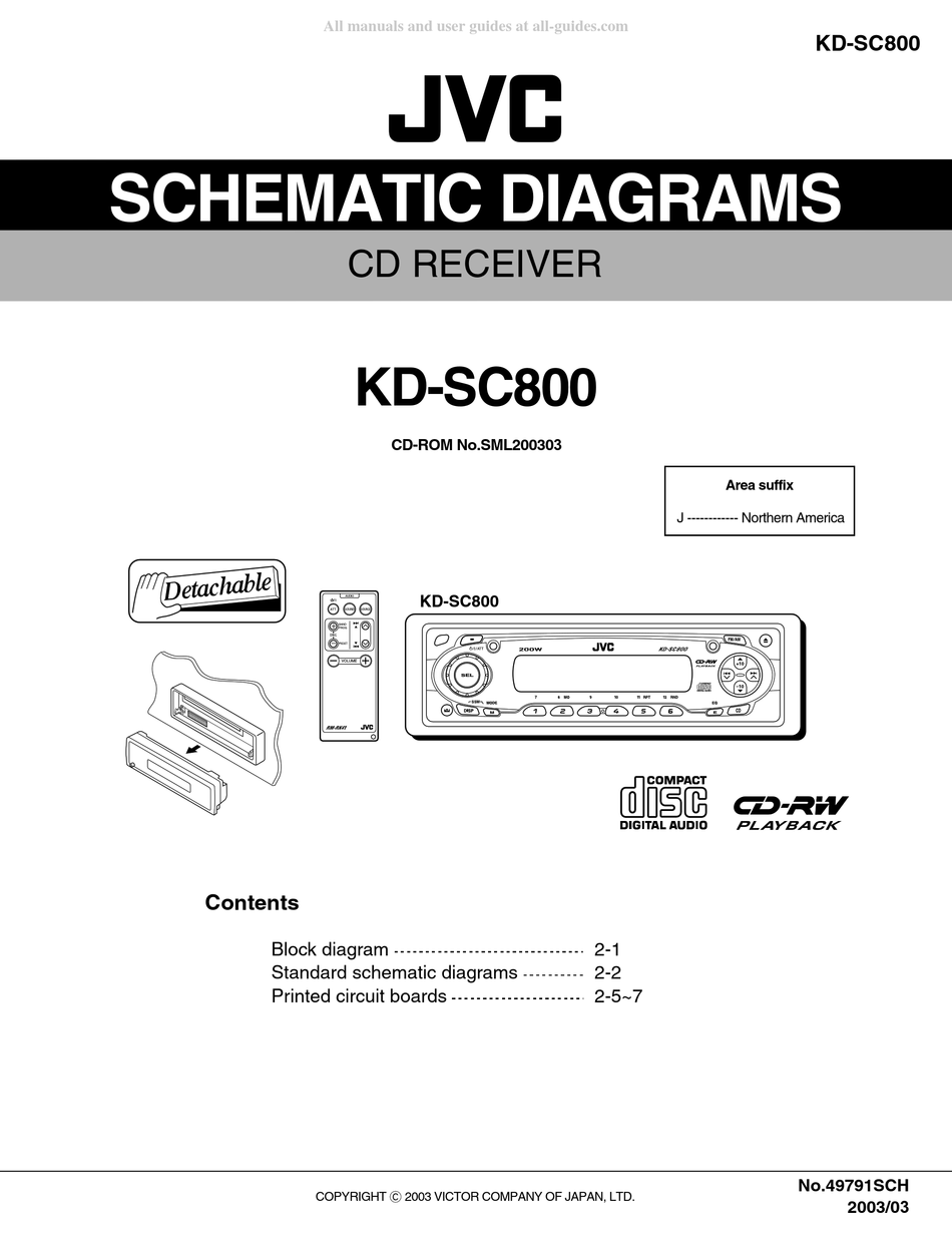 JVC KD-SC800 SCHEMATIC DIAGRAMS Pdf Download | ManualsLib