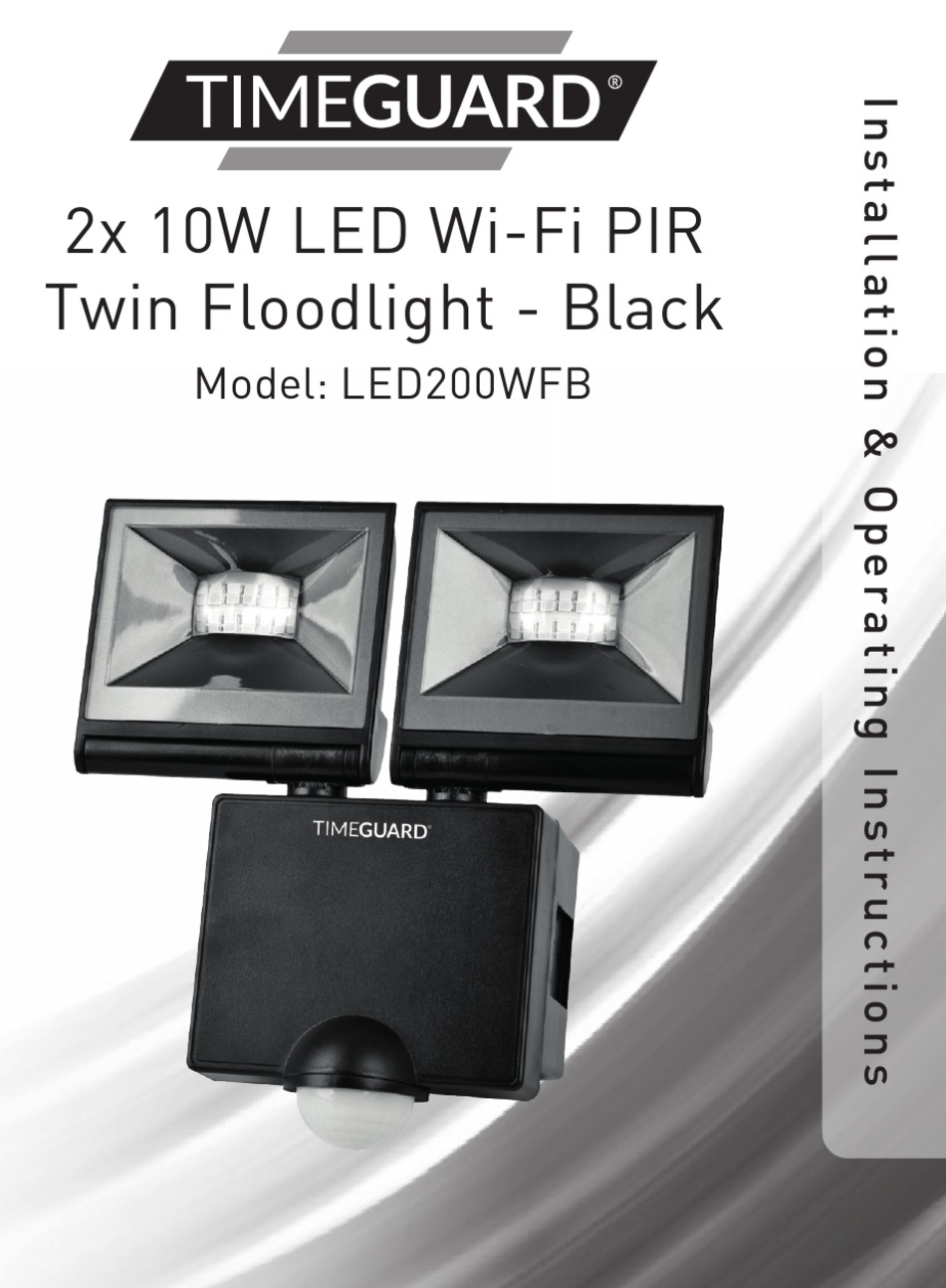 TIMEGUARD LED200WFB INSTALLATION & OPERATING INSTRUCTIONS MANUAL Pdf