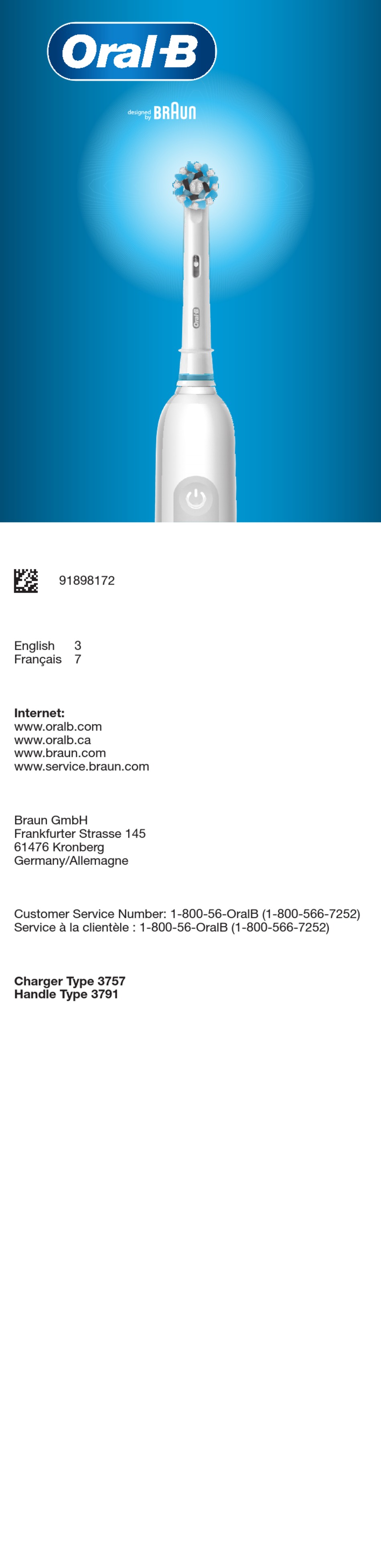 BRAUN ORALB 3757 MANUAL Pdf Download ManualsLib