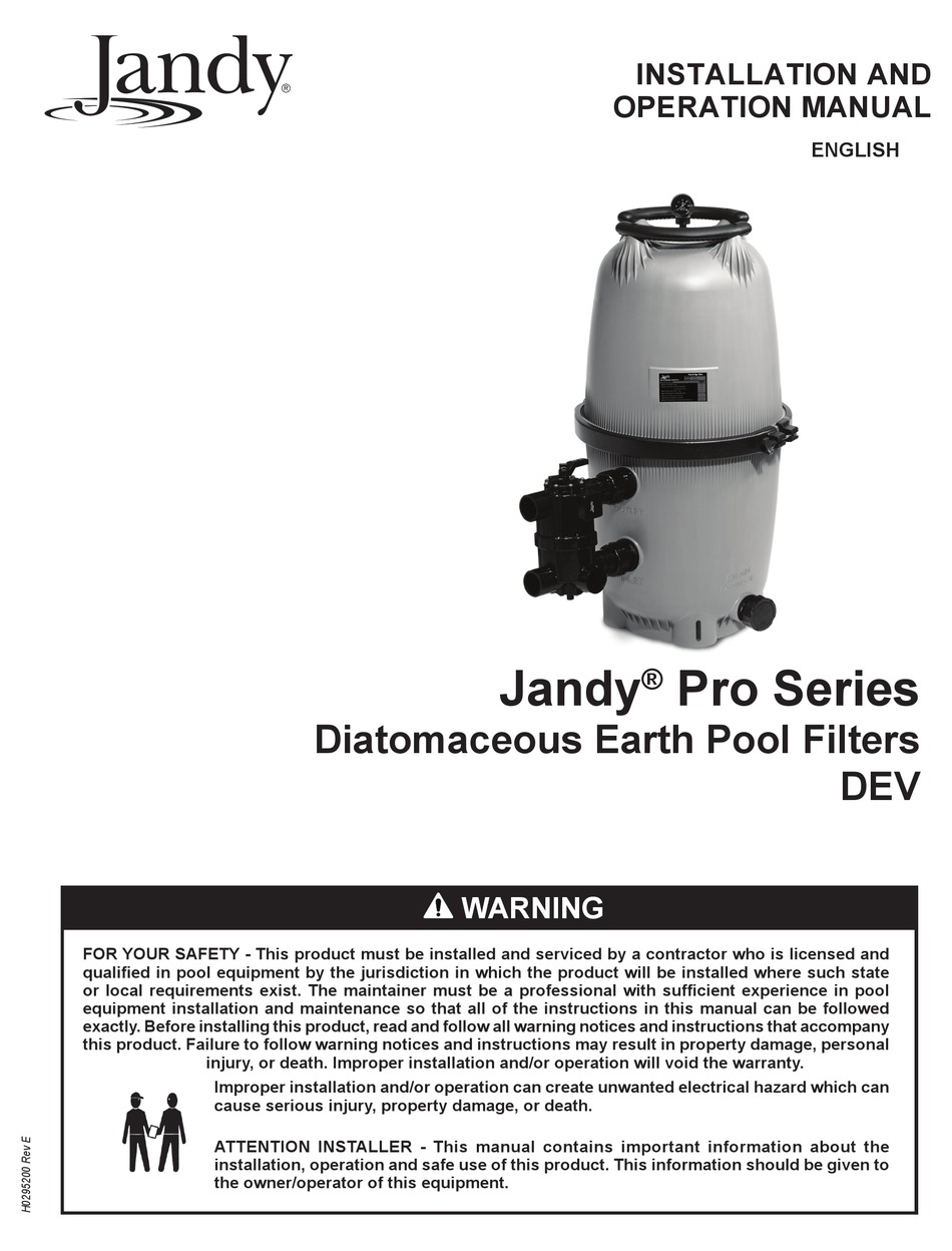 JANDY PRO SERIES INSTALLATION AND OPERATION MANUAL Pdf Download ...