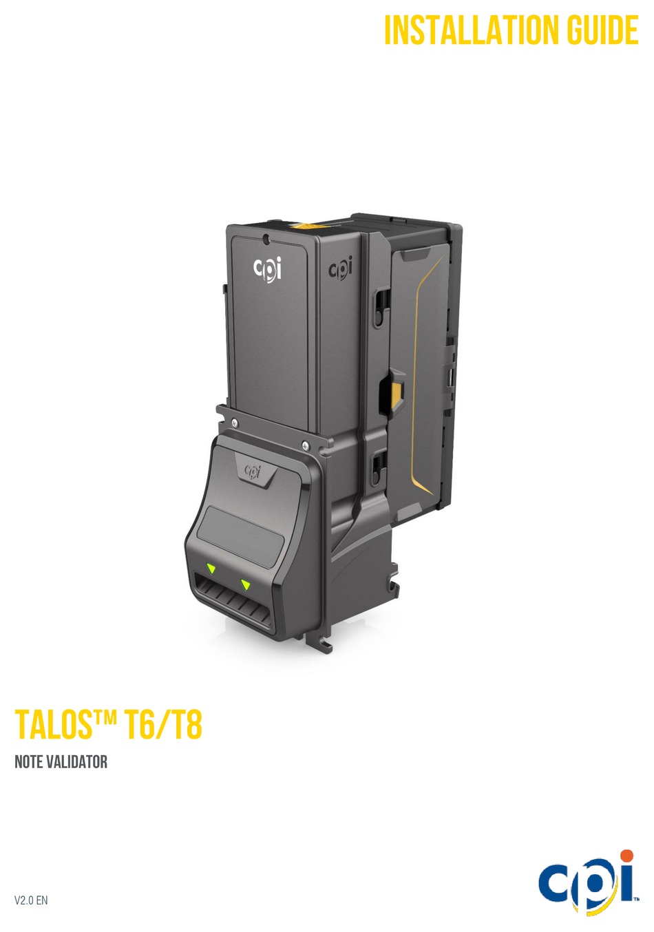 CPI TALOS T6 INSTALLATION MANUAL Pdf Download ManualsLib
