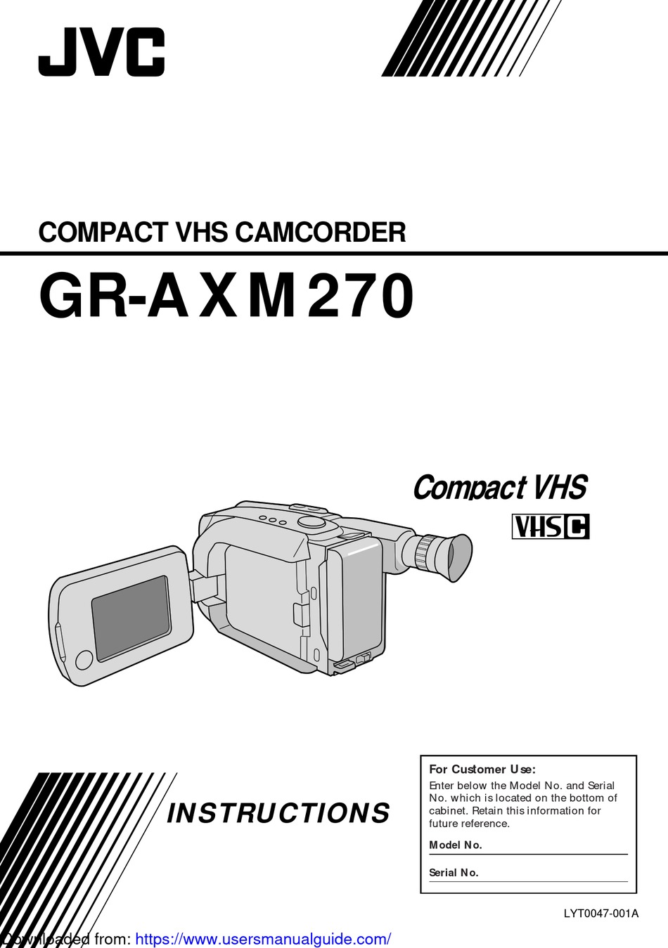 JVC GRAXM 270 INSTRUCTIONS MANUAL Pdf Download ManualsLib