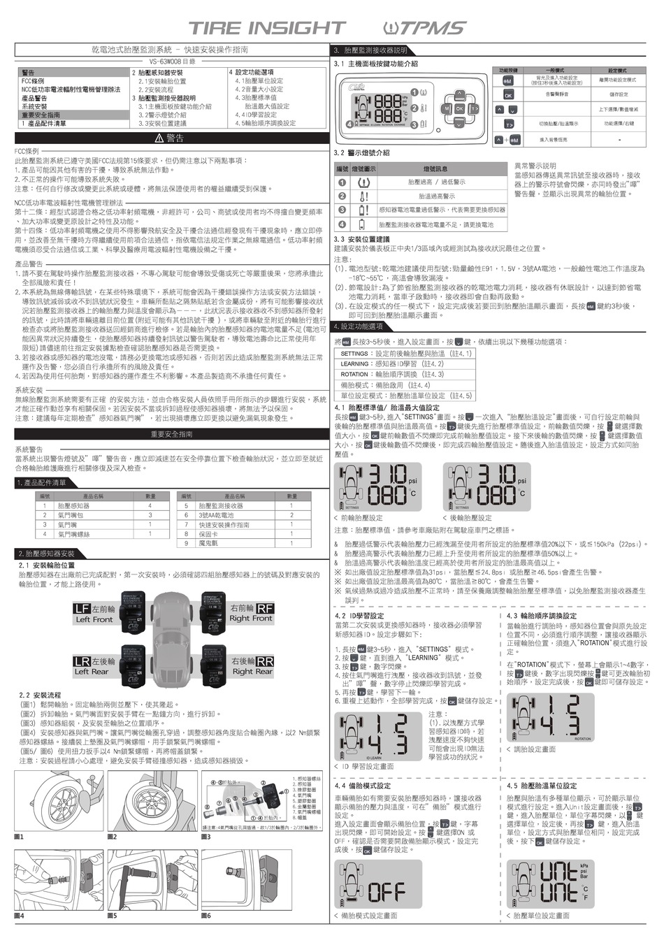 TPMS TOOL VS63W008 QUICK INSTALLATION MANUAL Pdf Download ManualsLib