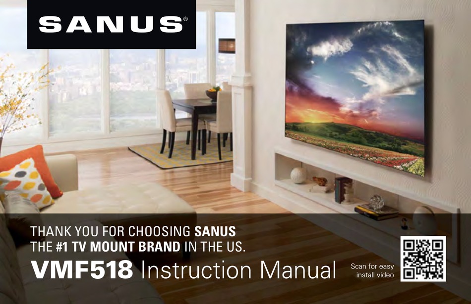 SANUS VMF518 INSTRUCTION MANUAL Pdf Download ManualsLib