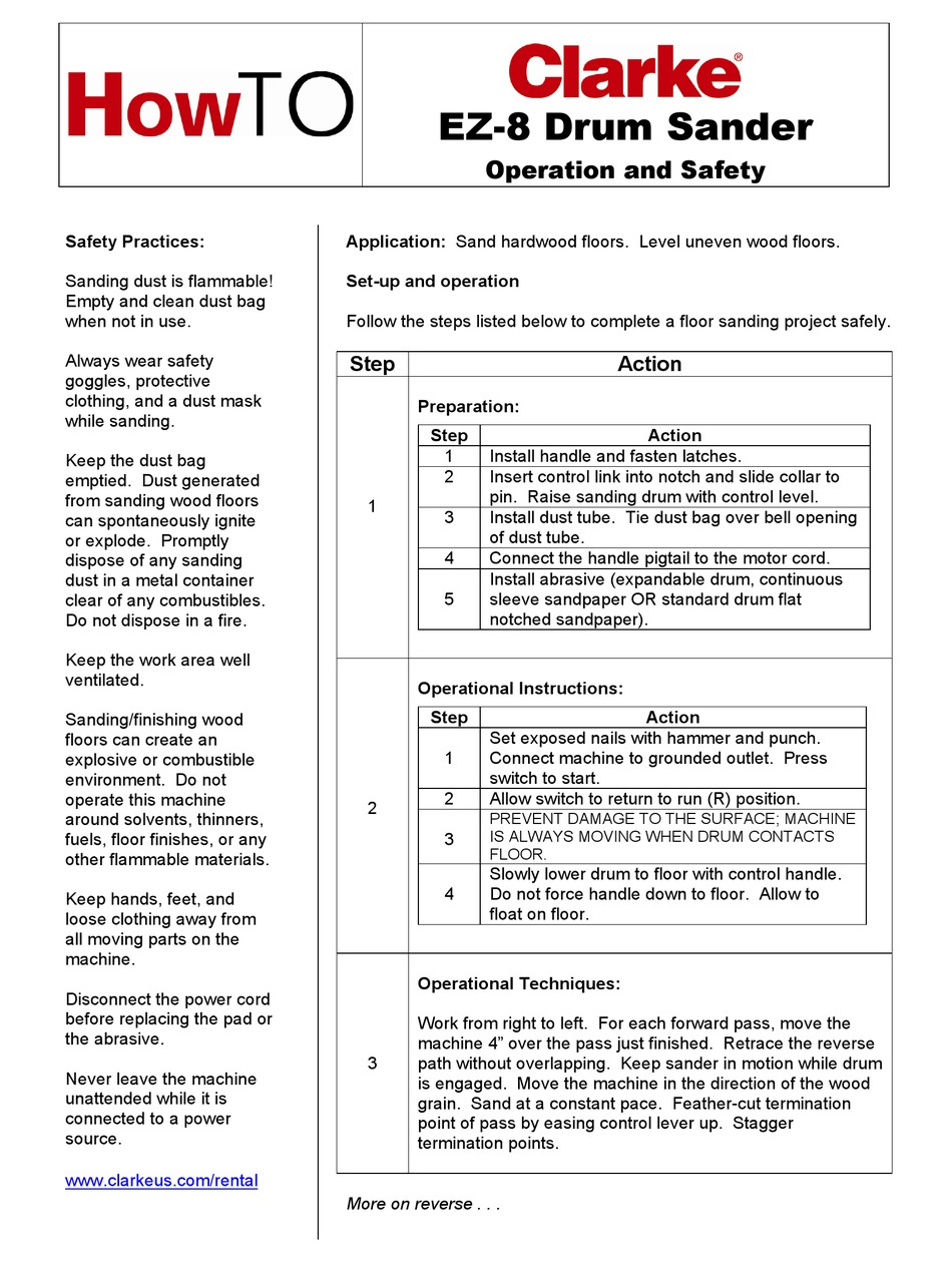 CLARKE EZ8 OPERATION?AND SAFETY Pdf Download ManualsLib