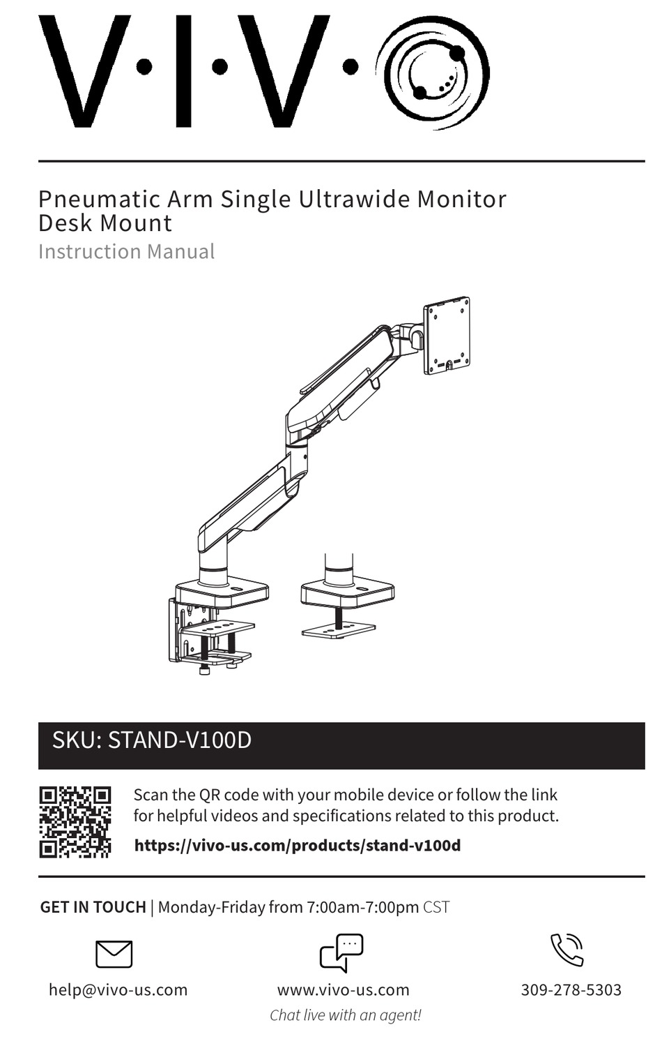 VIVO STAND-V100D INSTRUCTION MANUAL Pdf Download | ManualsLib