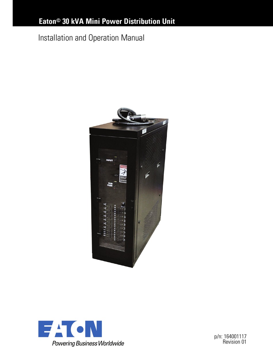 EATON MINI PDU INSTALLATION AND OPERATION MANUAL Pdf Download ManualsLib