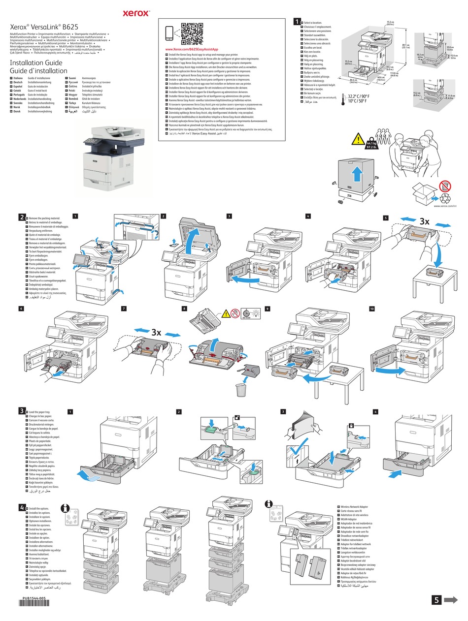 XEROX VERSALINK B625 INSTALLATION MANUAL Pdf Download | ManualsLib