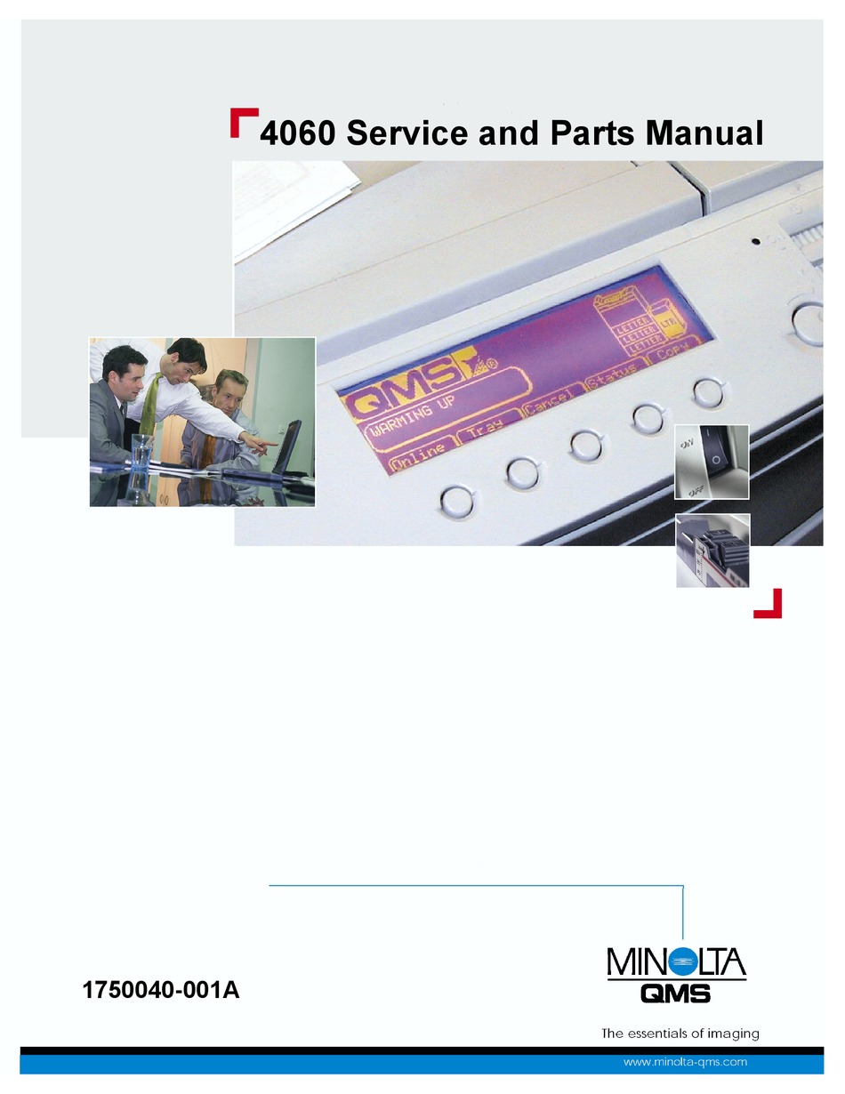MINOLTA-QMS 4060 SERVICE AND PARTS MANUAL Pdf Download | ManualsLib