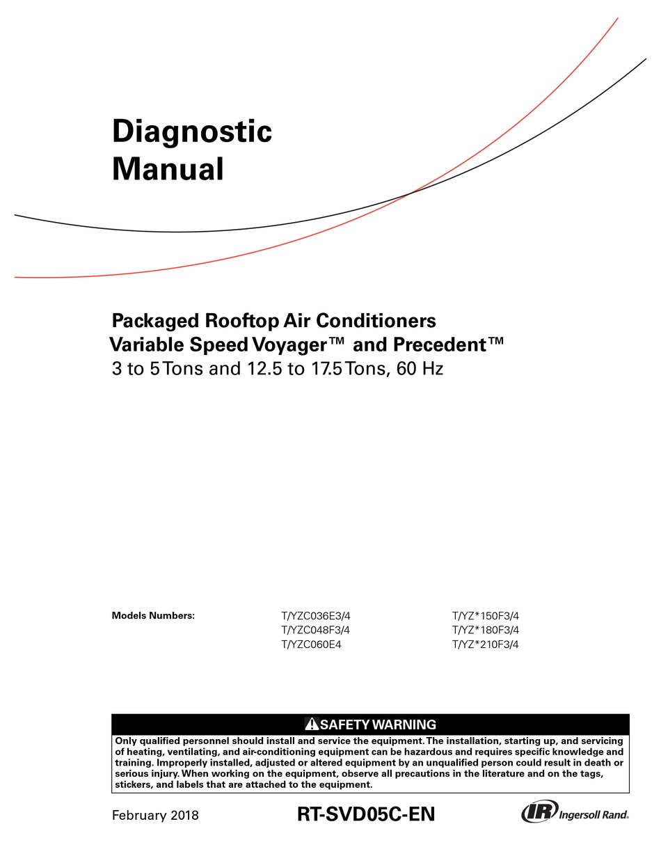 Ingersoll Rand Variable Speed Voyager Tzc E Diagnostic Manual Pdf