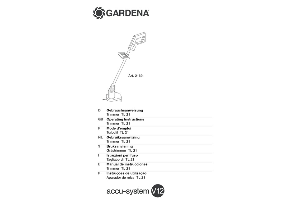 gardena-tl-21-operating-instructions-manual-pdf-download-manualslib