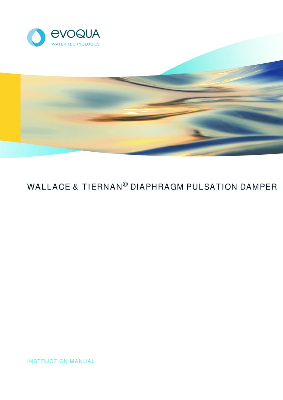EVOQUA WALLACE & TIERNAN W3T160469 INSTRUCTION MANUAL Pdf Download