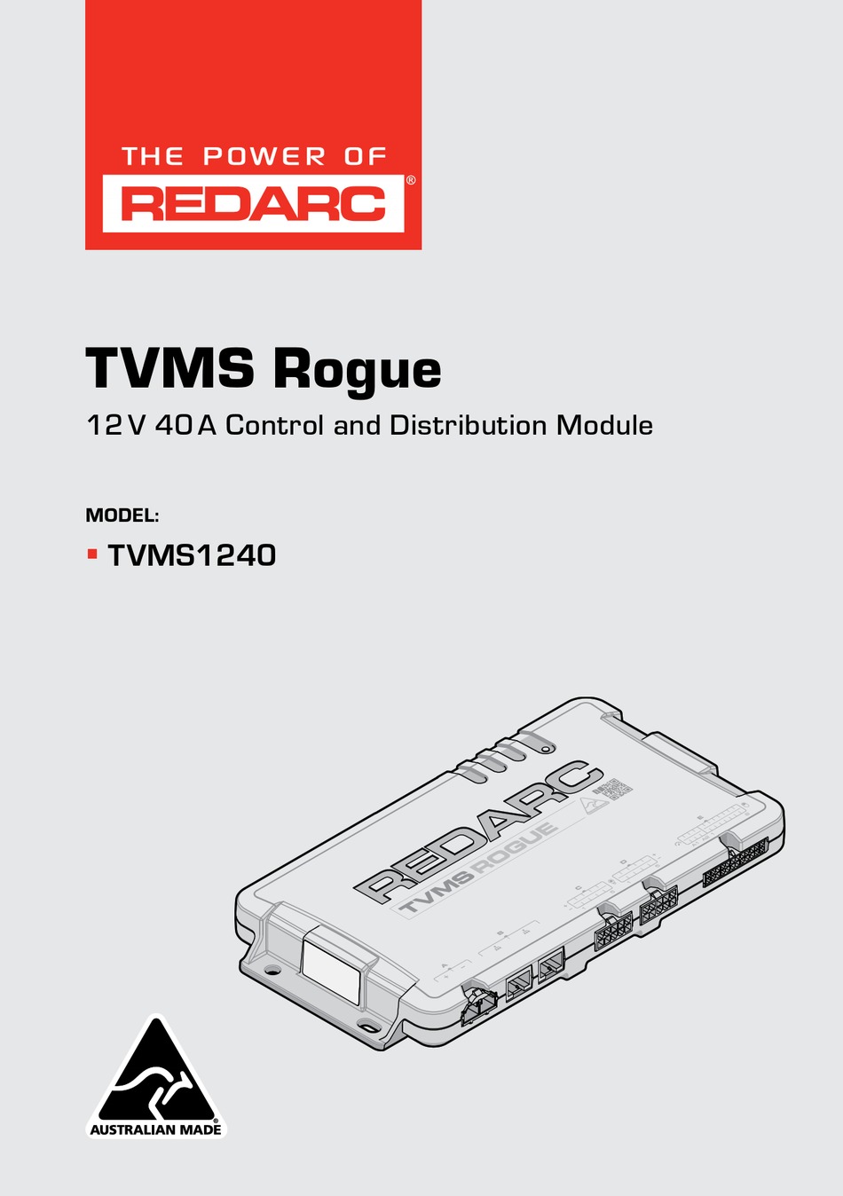REDARC TVMS ROGUE MANUAL Pdf Download ManualsLib