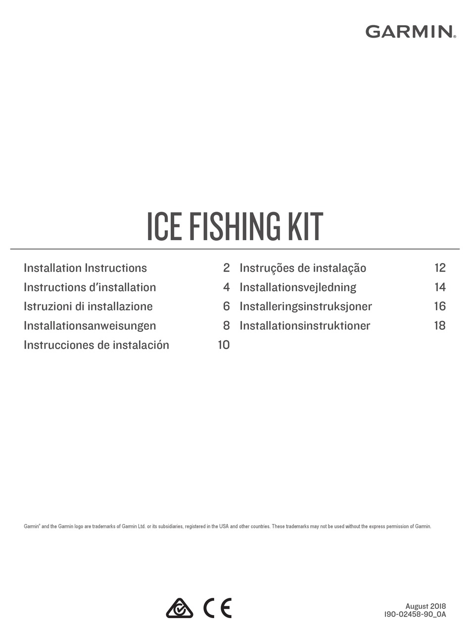 GARMIN ICE FISHING KIT INSTALLATION INSTRUCTIONS MANUAL Pdf Download