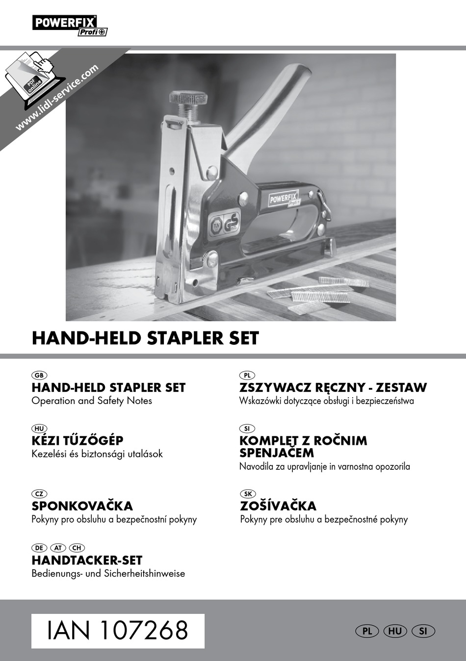 POWERFIX PROFI Z16531 OPERATION AND SAFETY NOTES Pdf Download ManualsLib