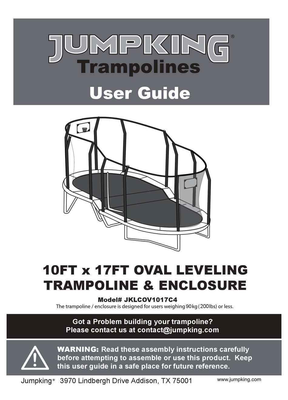 JUMPKING JKLCOV1017C4 USER MANUAL Pdf Download ManualsLib