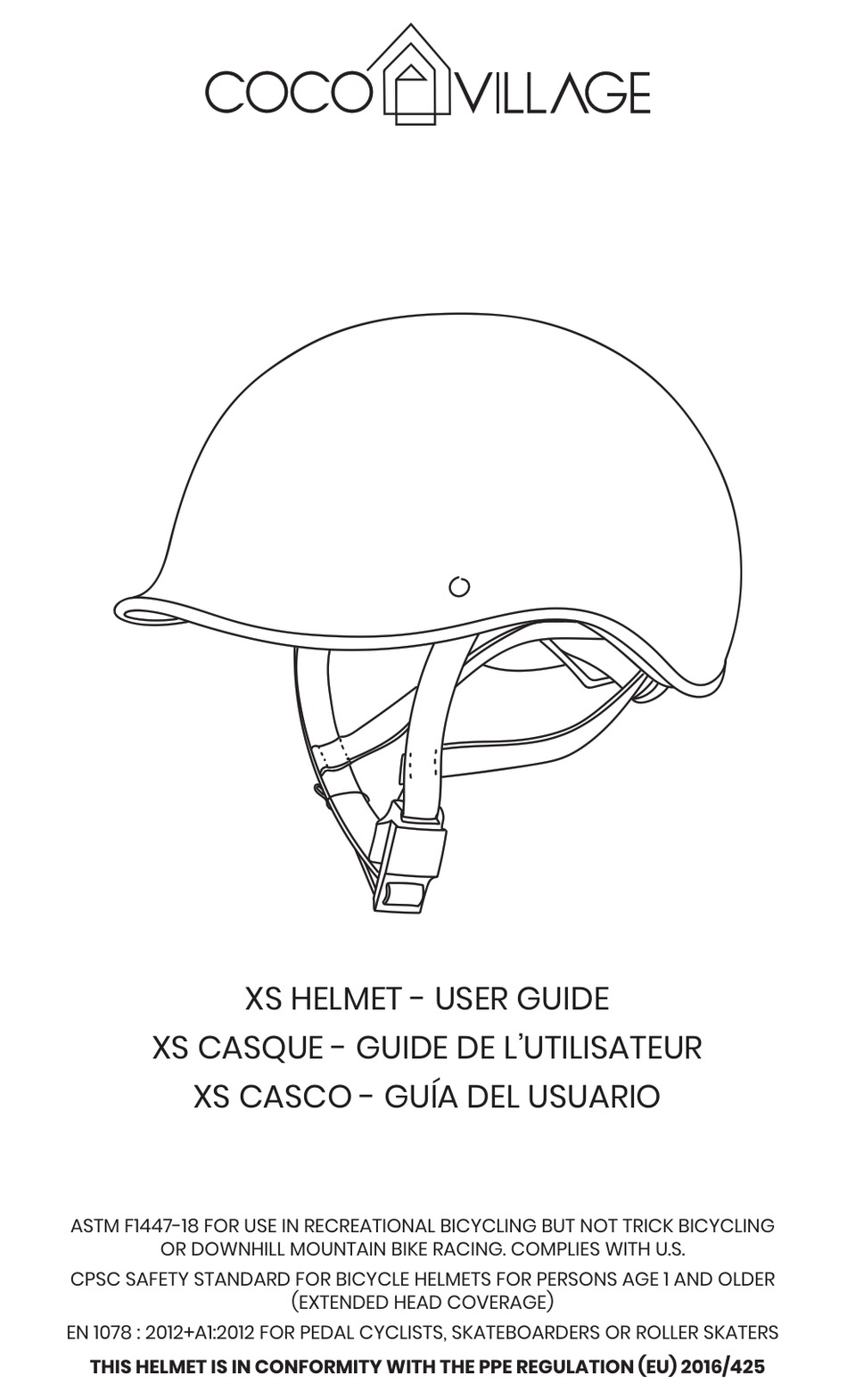 COCO VILLAGE XS HELMET USER MANUAL Pdf Download ManualsLib