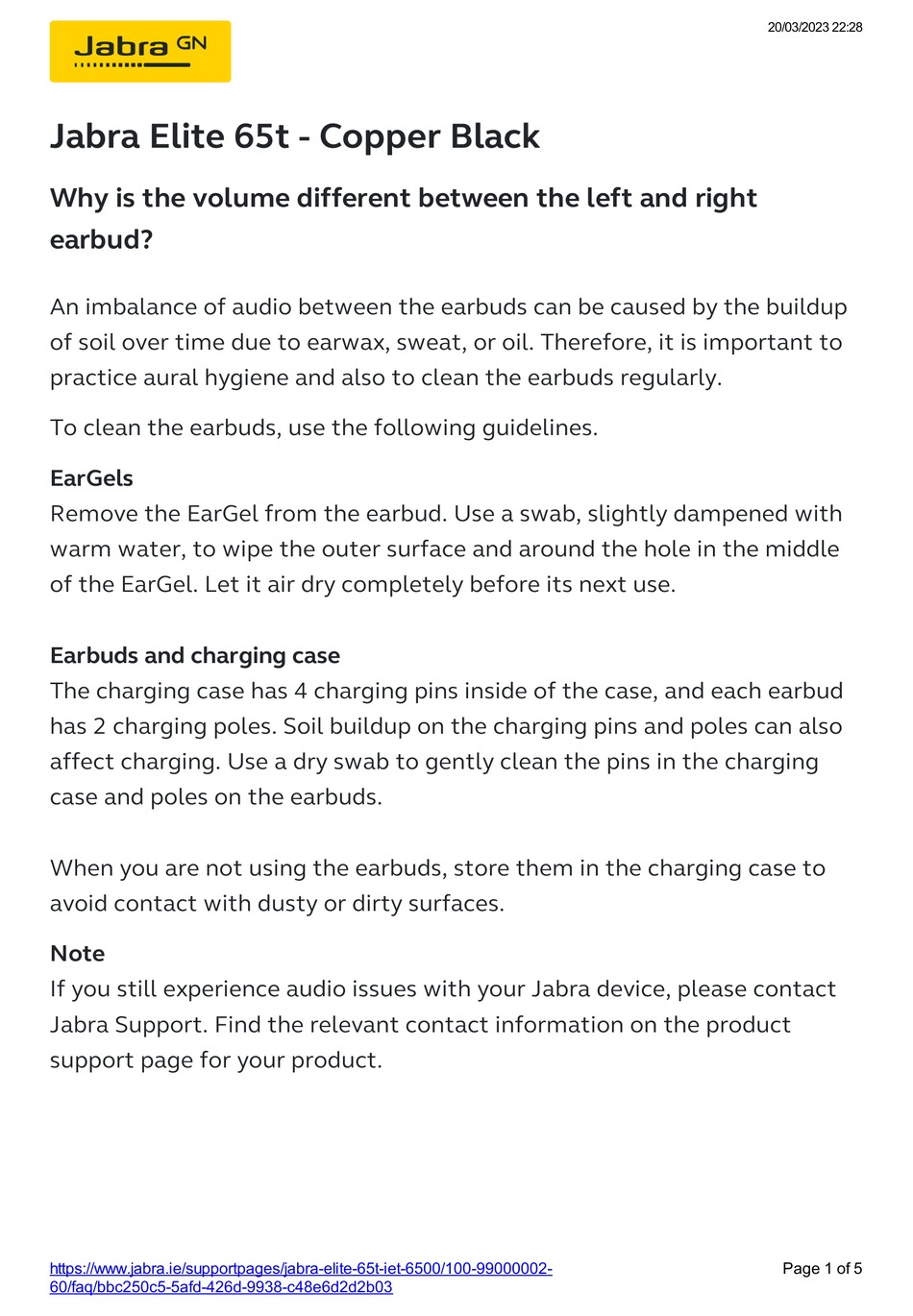 JABRA ELITE 65T MANUAL Pdf Download ManualsLib