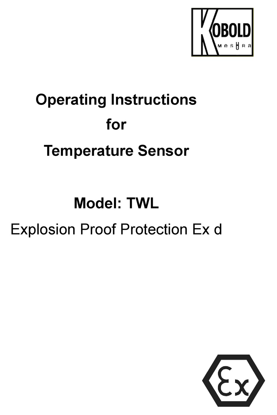 KOBOLD TWL OPERATING INSTRUCTIONS MANUAL Pdf Download | ManualsLib