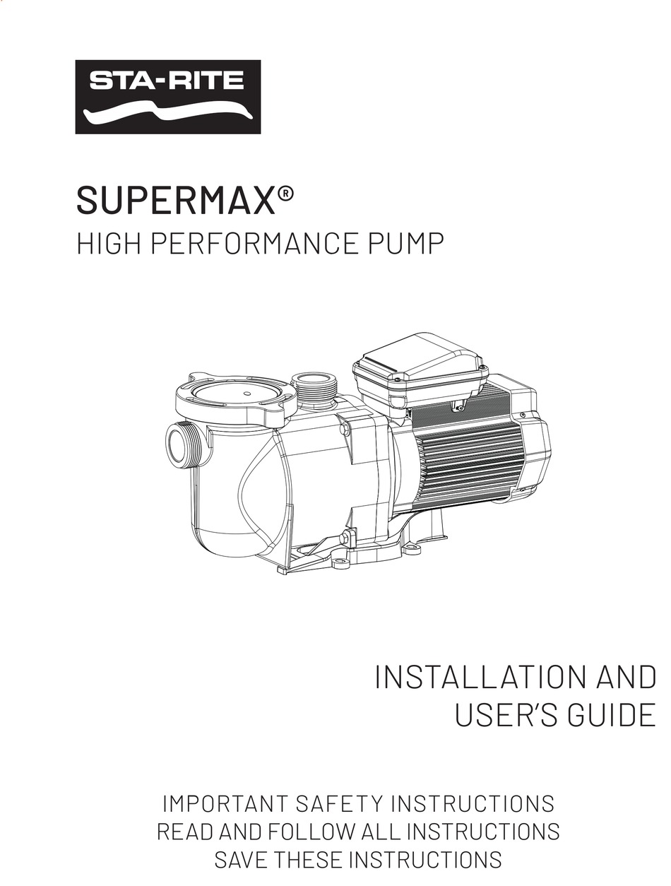 STARITE SUPERMAX INSTALLATION AND USER MANUAL Pdf Download ManualsLib