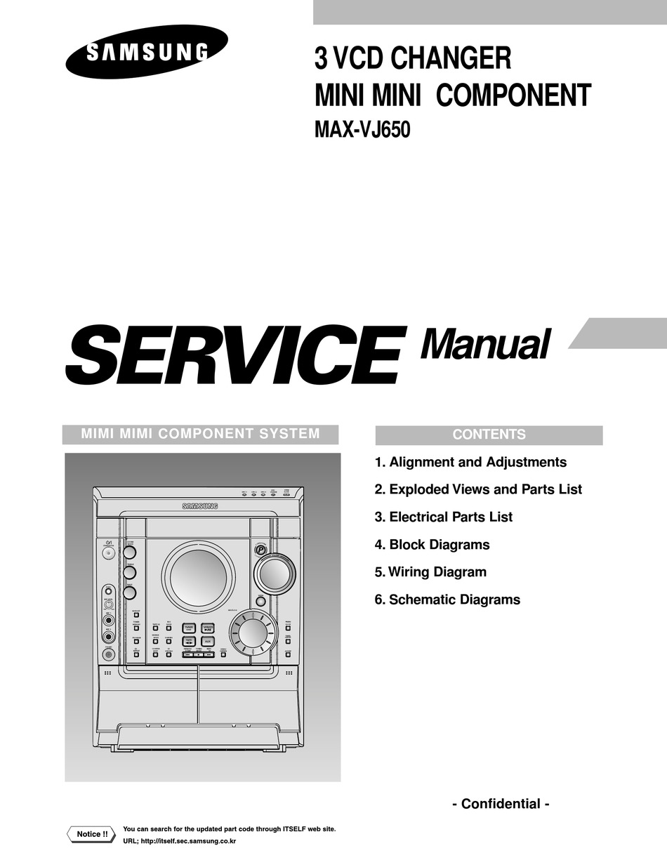 SAMSUNG MAX-VJ650 SERVICE MANUAL Pdf Download | ManualsLib