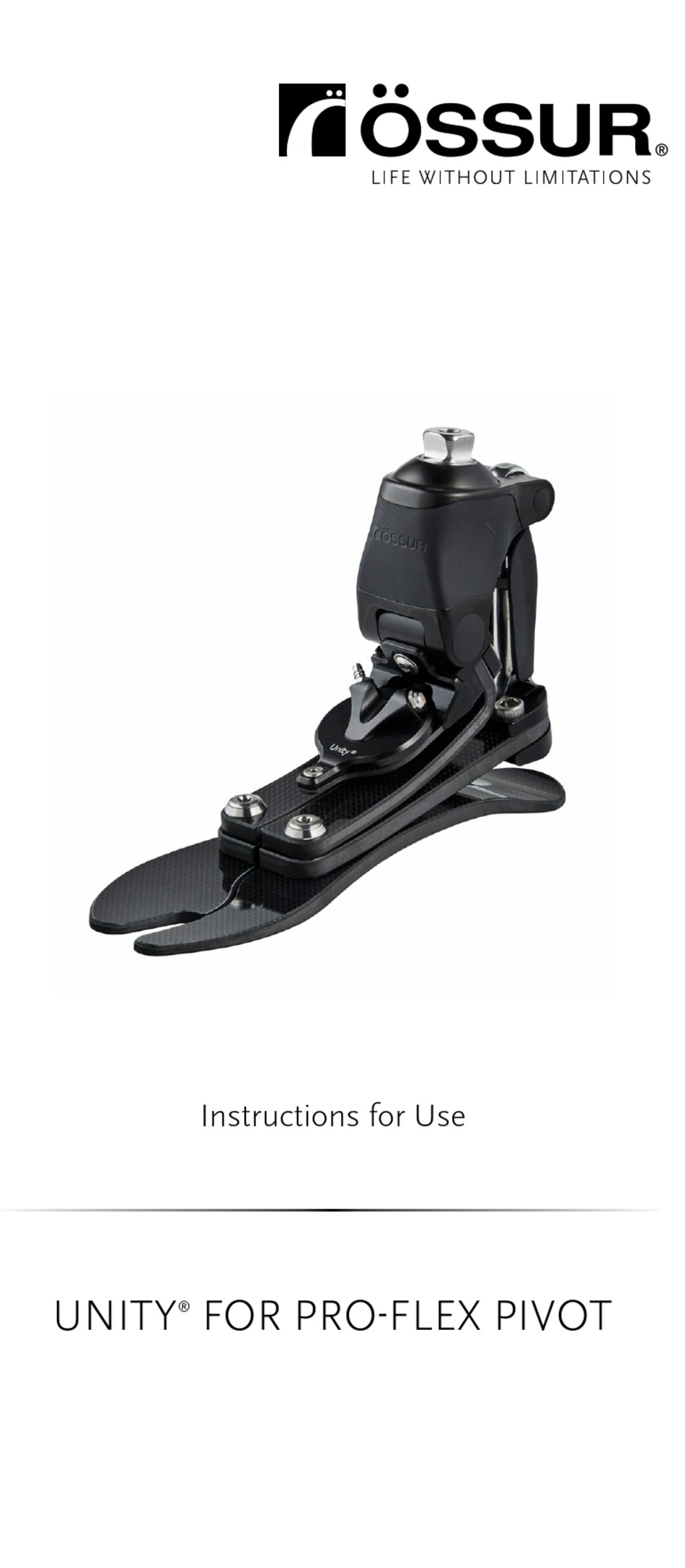 ÖSSUR UNITY FOR PROFLEX PIVOT INSTRUCTIONS FOR USE MANUAL Pdf Download