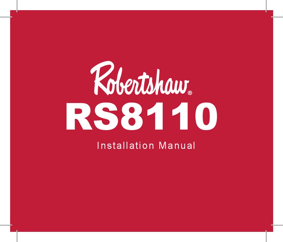ROBERTSHAW RS8110 INSTALLATION MANUAL Pdf Download ManualsLib